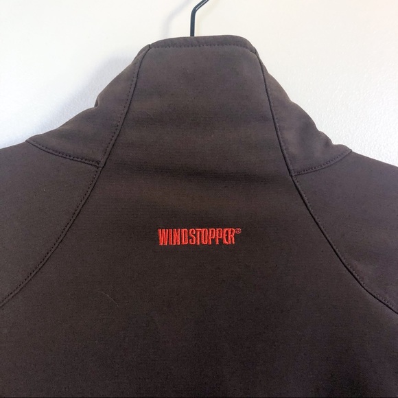 marmot | brown windstopper jacket medium - Picture 3 of 7